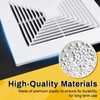 Powrocket Bathroom Exhaust Fan Cover with Spring, 12" x 12"