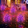 Luiywan Fall Solar Pathway Lights 4PCS, Autumn Outdoor Harvest Decorations,