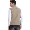 Flygo Men's Winter Warm Outdoor Padded Puffer Vest Thick Fleece