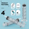 12PCS 20ML Plastic Sterile Syringe with Cap and Tubes 2*50cm