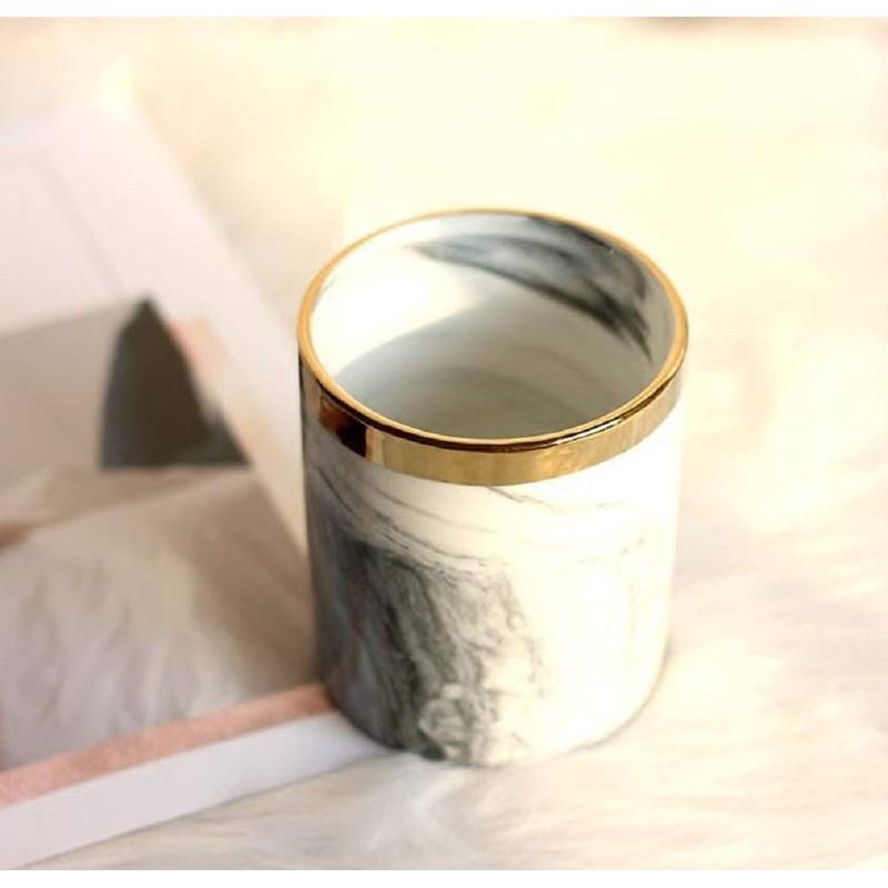 TK.Felly Makeup Brush Case Stand Marble Style Brush Holder Nail