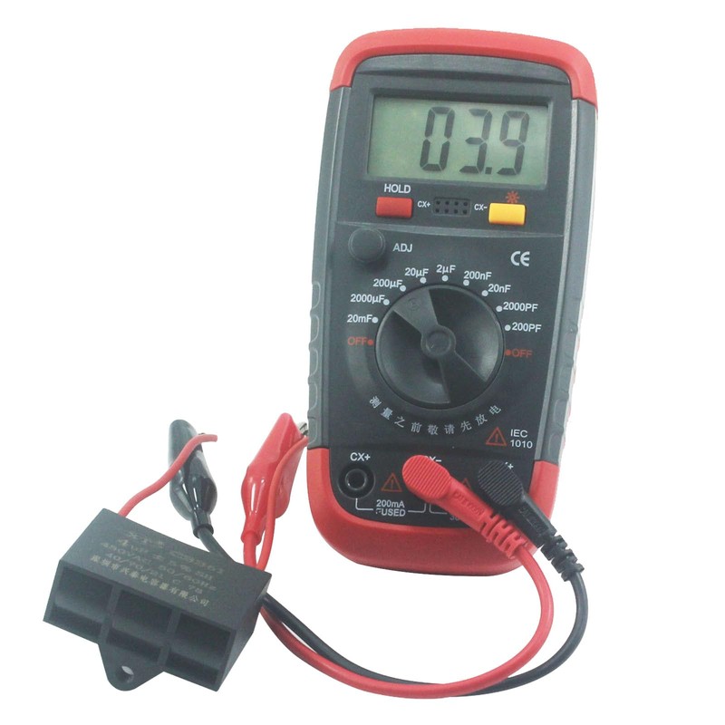 Digital Capacitance Meter 1999 Count Capacitor Tester 0.1pF - 20000uF