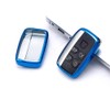 iJDMTOY Chrome Finish Blue TPU Key Fob Protective Cover Case