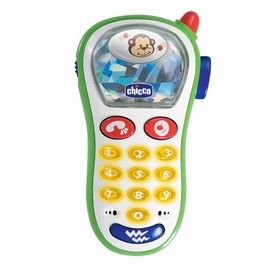 Chicco Baby Foto Handy, Spielzeughandy mit Lichtern und Geräuschen, Kinder-Spielzeugtelefon mit Vibration und 10 Klingeltönen, Spielhandy, Baby-Geschenk, Kinderspielzeug von 6 Monaten bis 3 Jahren