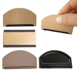 JIANWEI 4pcs Cashmere Comb Sweater Shaver, Lightweight Wooden Pilling Fuzz Fabric Lint Remover Manual Portable Comb Lint Remover Tool for Clothes Sweater Wool Bobble(AS SHOWN)