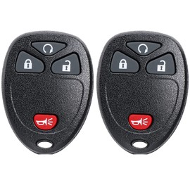 NPAUTO 2-Pack Key Fob Replacement for Chevy Silverado Equinox Traverse Tahoe Avalanche GMC Sierra 1500 2500 3500 HD Yukon Saturn Pontiac 2007 2008 2009 2010 2011 2012 2013 Keyless Entry Remote Control