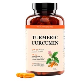 Curcumin Turmeric 2250 mg - 95% Curcuminoids, Turmeric Supplement Improved Absorption - Daily Joint & Immune Support - Vegan, Non-GMO,90 Capsules (1pcs)
