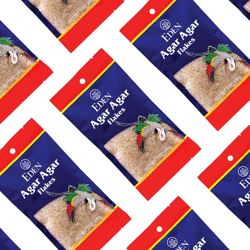 Eden Agar Agar Flakes, A Traditional Odorless, Tasteless Seaweed Gelatin