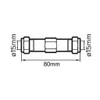 15mm Compression Burst Pipe Repair Coupling Connector Brass Fitting 80mm