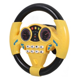 Toyvian Kids Simulated Driving Controller Toy Steering Wheels with Music Children Educational Sounding Toy for Kids Car Toy