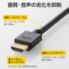 Elecom CAC-HD14E20BK3 HDMI Cable, 6.6 ft (2 m), High Speed,
