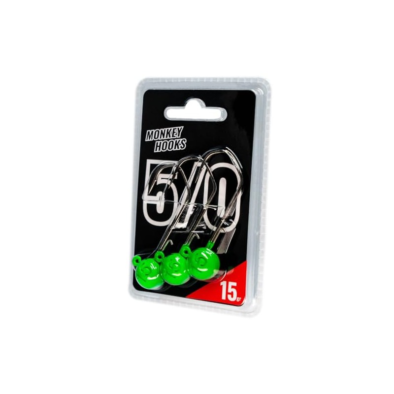 Monkey Lures Hook - 3 jig heads, size / weight