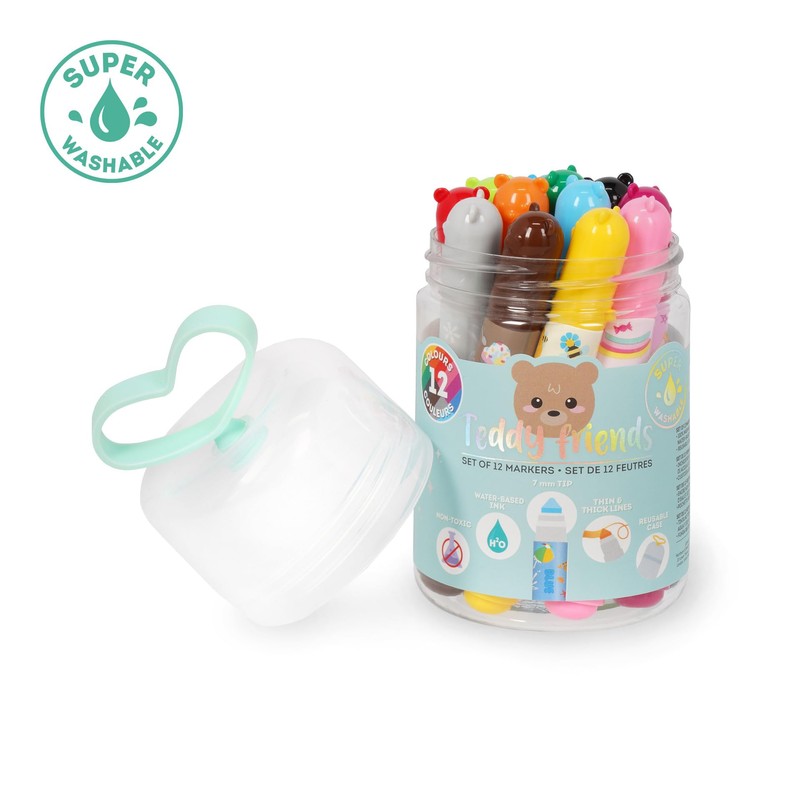 Legami - Set di 12 Pennarelli - Teddy Friends, 12