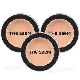 The Saem Cover Perfection Pot Concealer Peach Beige 3pcs / 더샘 커버 퍼펙션 팟 컨실러 피치 베이지 3개
