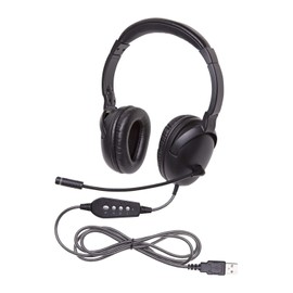 Califone 1017MUSB NeoTech Plus Headset with Gooseneck Microphone, USB Plug