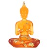 Transparent Sitting Buddha Statue Resin Buddha Figurine Sculpture Home Office