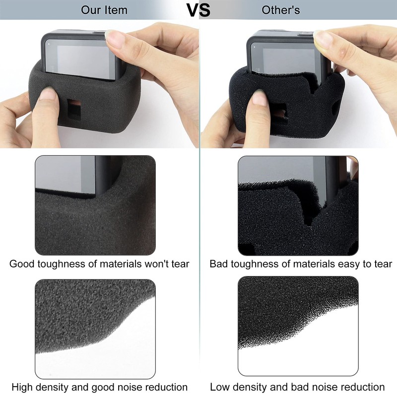GEPULY 2-Pack Windslayer Housing Frame Case Wind Cover for GoPro