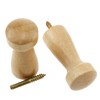 Wantane Screw-On Solid Wood Hook Wooden Coat Hook Coat and