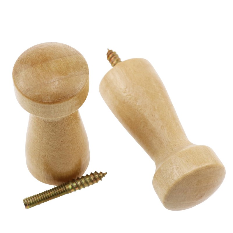Wantane Screw-On Solid Wood Hook Wooden Coat Hook Coat and