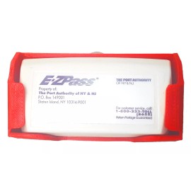 FREE THOUGHT DESIGNS Toll Transponder Holder for New I-Pass and EZ Pass 3 Point Mount (1 Pack)- RED