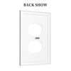 LOLREAI Outlet Covers Dark Green 1 Gang Duplex Light Switch