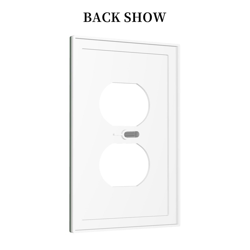 LOLREAI Outlet Covers Dark Green 1 Gang Duplex Light Switch