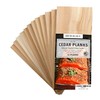 12 Pack Cedar Planks for Grilling Salmon and More -