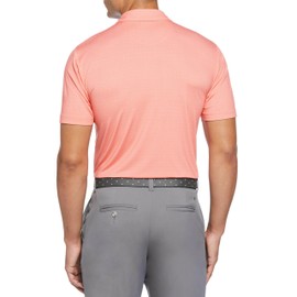 Callaway Performance Golf Polo | Men's Polo Shirt with Moisture-Wicking Technology |3 Button Placket - Living Coral Large