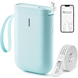 Niimbot D11 Label Maker with Tape, Portable Wireless Connection Label Printer, Multiple Templates for Office and Home Organization Printing Machine QR Codes Barcodes Graphics:_Blue