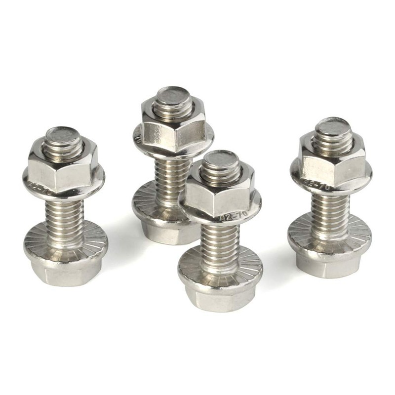 20 Sets M6-1.0 x 16mm Flanged Hex Head Bolts Hexagon