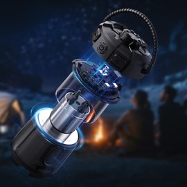 TRUNYEE IPX5 Waterproof Outdoor Speakers, 360° Surround Stero Portable Wireless Speakers with [BT5.3 TWS Connection] for Camping, Flame Torch Atmosphere Light for Garden, Patio, Yard, Party and Hiking