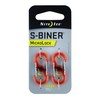 NITE IZE LSBPM-19T-2R3 S Biner MicroLock Polycarbonate (2 Pack), Orange