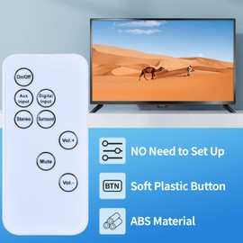 TCNOUMT Sound Bar Remote Control Replacement Compatible with JBL Home Cinema SB300 2.1 Soundbar Audio Speaker System, White