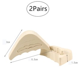 2 Pairs Soft Sponge Shoe Filler Toe Inserts Adjustable Toe Plug Toe Brace Pads for Men & Women, Pumps, Flats, Sneakers