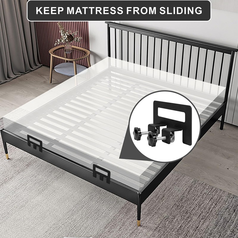VANROUG 3 Pcs Non-Slip Mattress Gaskets - Mattress Slide Stoppers