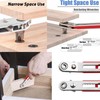 6 Pcs Mini Ratcheting Screwdriver Set, Right Angle Phillips with