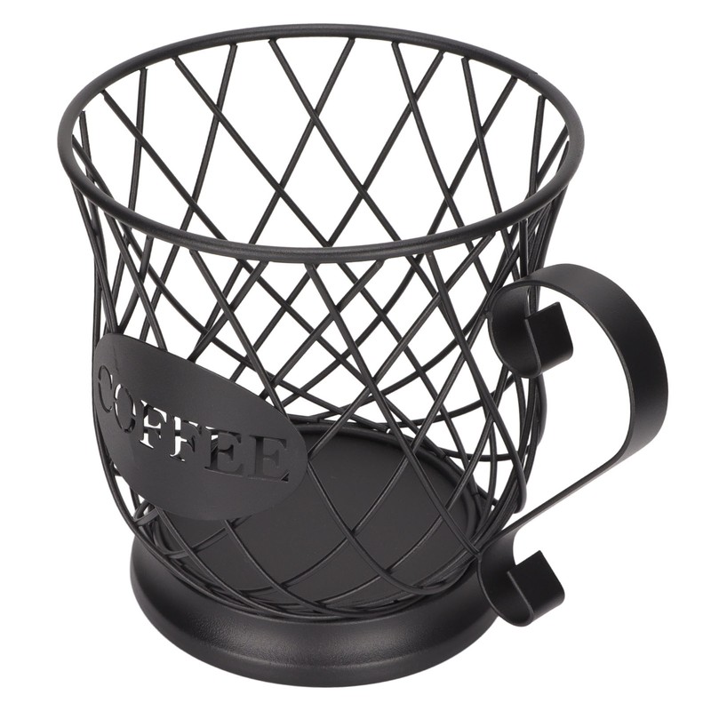 Iron Coffee Pod Holder Organizer Large Capacity Coffee Capsule Storage