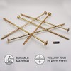 (Pack of 8) Galvanised Steel 8.0 x 280mm Yellow Wood