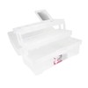 Santul 6402 Caja Vanity, 14", Transparente / rosa
