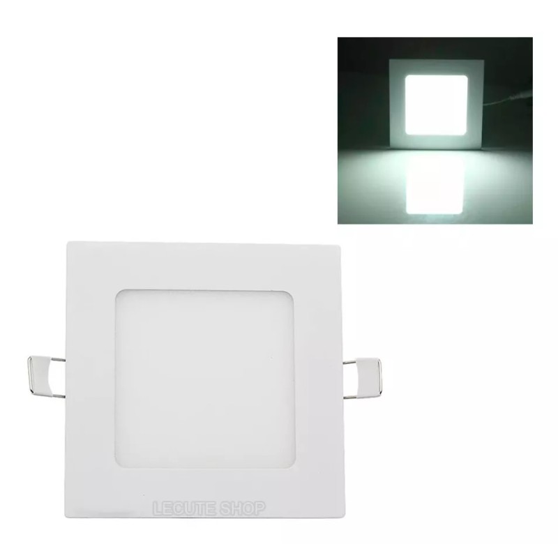 Megaluz Lampara Luz Led Cuadrada Empotrar 14.5cm 9w Foco Reflector