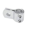 Chrome 3 Piece Clamp for Footpeg/Spot Light/Highway Bars (1-1/8" (28mm))