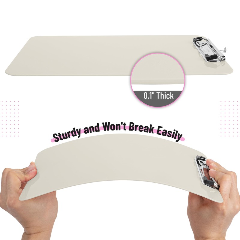 Mr. Pen- Plastic Clipboard, 12.5" x 9", 2 Pack, Silk