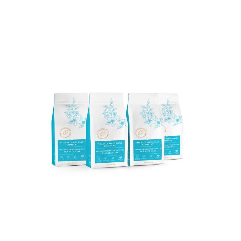 Grapefruit Premium Mediterranean Fine Grain (.3mm) Sea Salt Soak 5