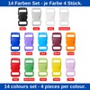 Small Buckles for 10 mm Wide Webbing Straps, 56 Pieces,