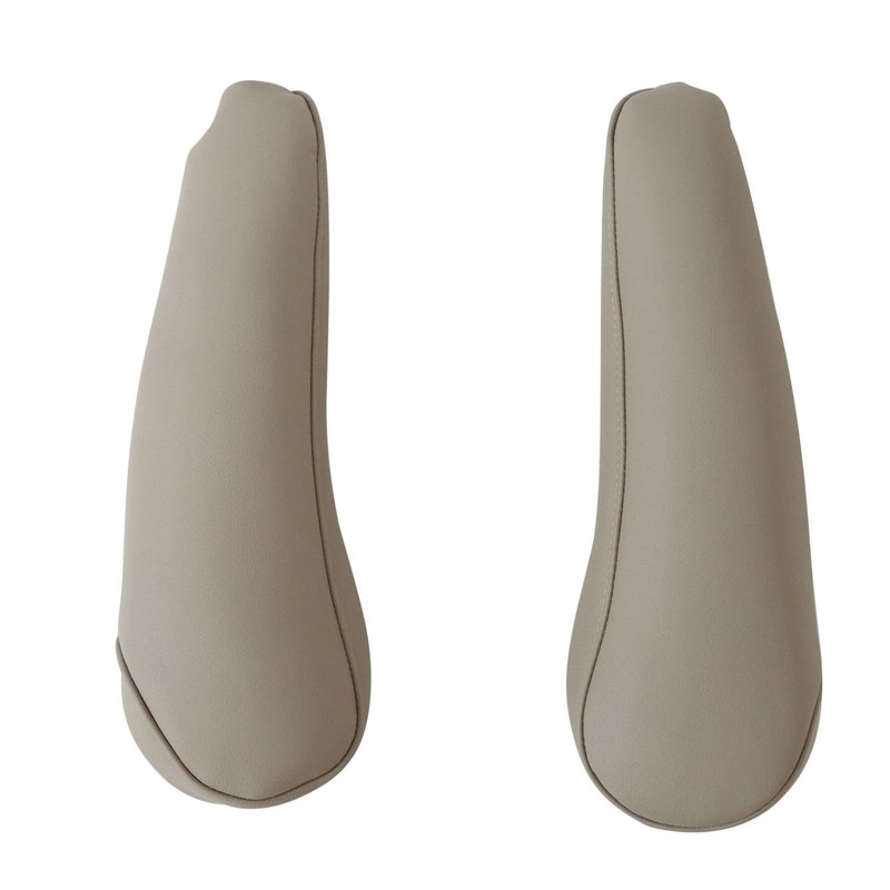 FZJDSD 2pcs Tan Leather Seat Armrest Cover Compatible with Toyota