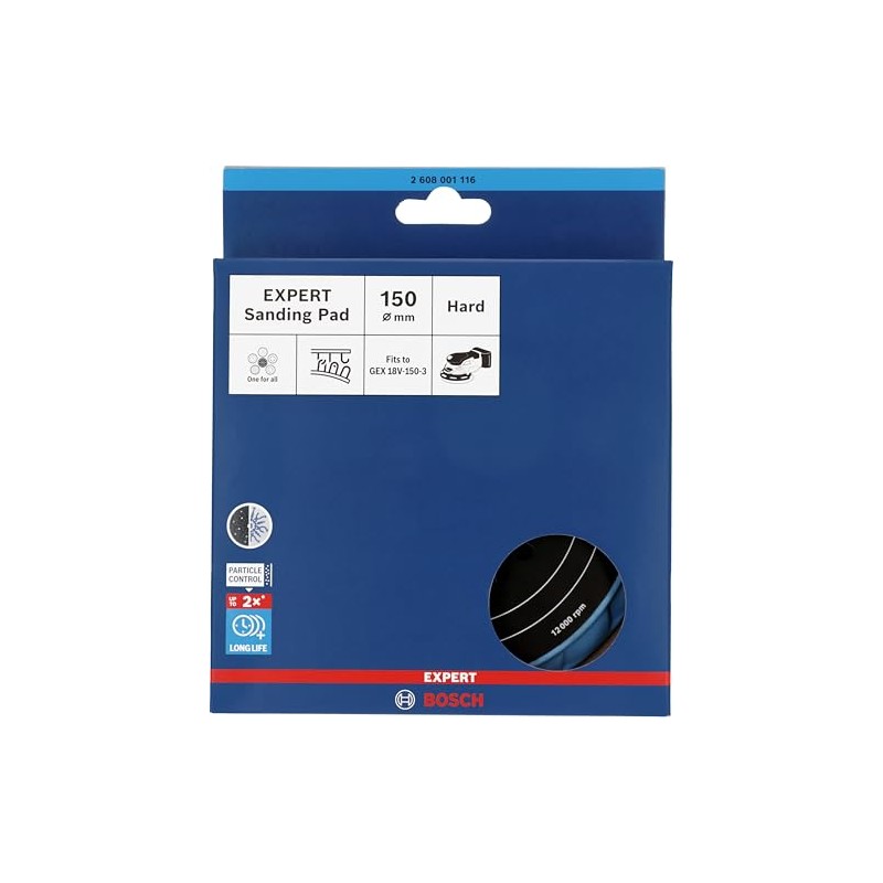 Bosch 1 x Expert Multihole Sanding Disc, 150 mm, Soft