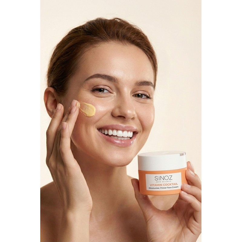 Sinoz Vitamin Cocktail-Moisturizing Nutritious Repair Face Cream (Vitamin C+ B3