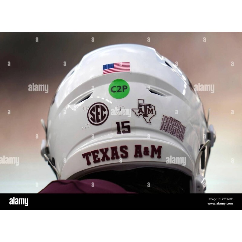 Riddell COLLEGE C2P RADIO COMMS AND US FLAG DECALS MINI