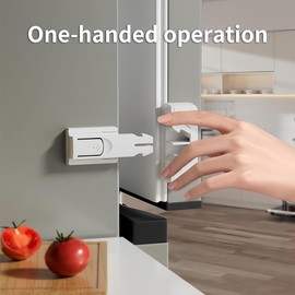 CATOR Pack of 3 Fridge Lock, Fridge Lock, Child Safety Refrigerator, Fridge Lock, Child Lock, No Tools Required and Easy to Install