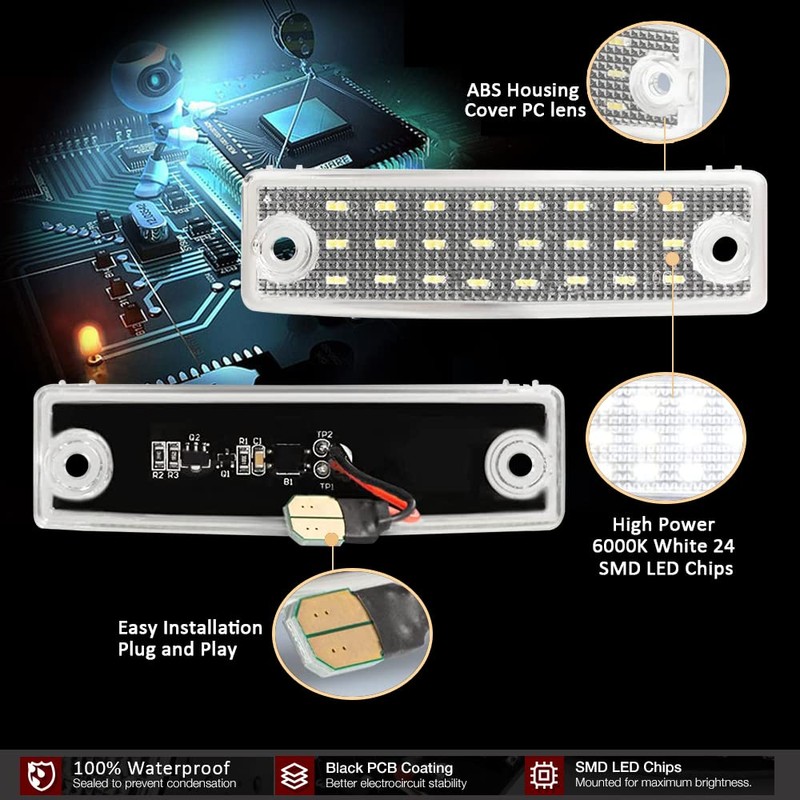 D-Lumina LED License Plate Light Tag Lamp Assembly Compatible with
